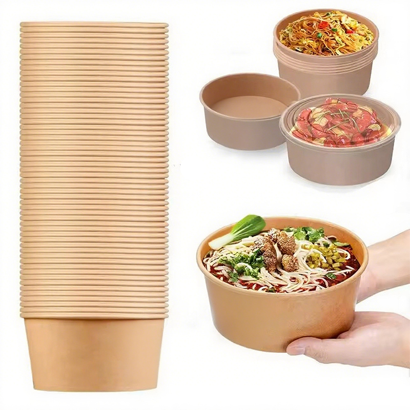 Meal Prep Noodles - Bols ronds en papier Kraft, boîte