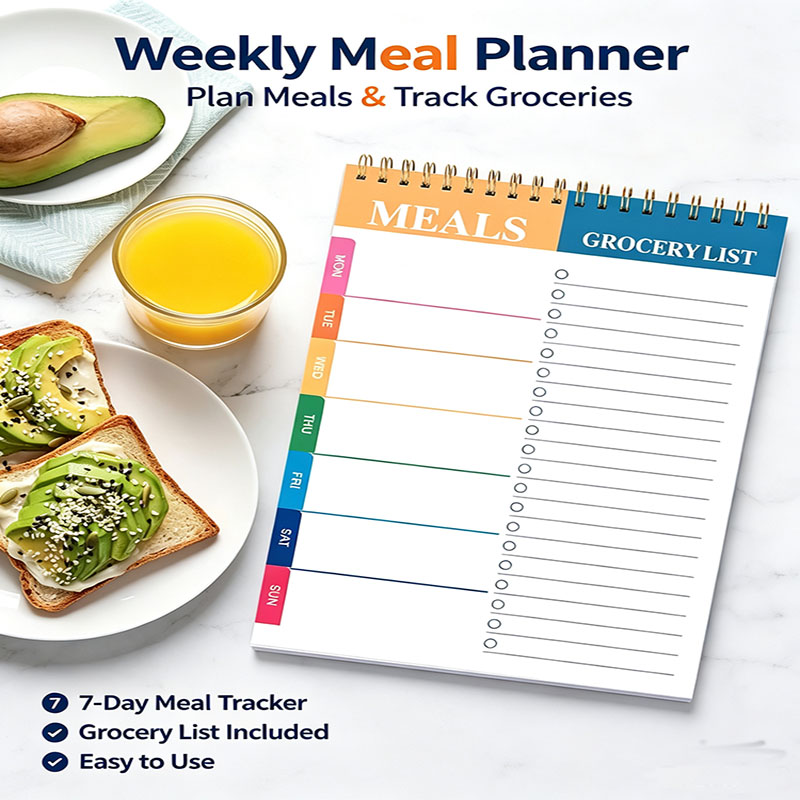 Meal Prep Plan - Bloc-notes pour planificateur de repas hebdomadaire