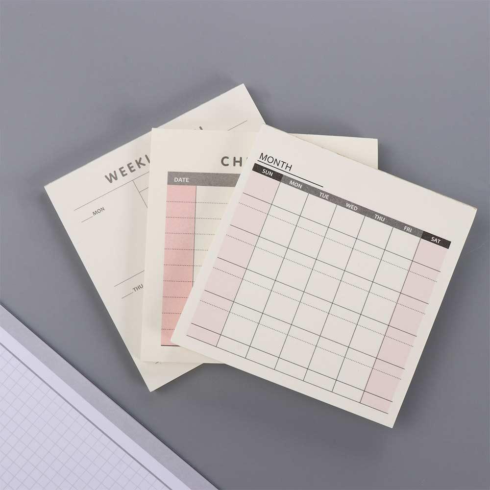 Meal Plan Notepad - 60 feuilles fournitures scolaires portables papeterie