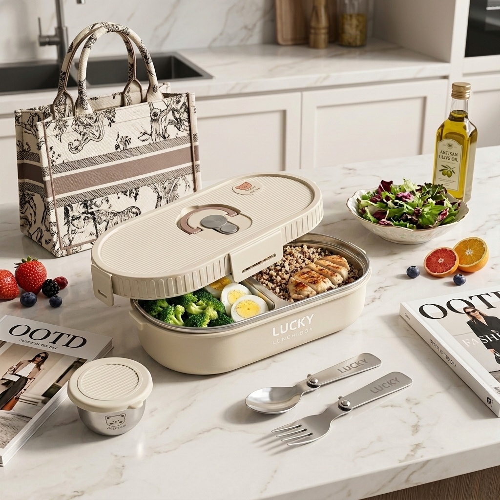 Meal Prep Plan - Boîte à lunch bento en acier