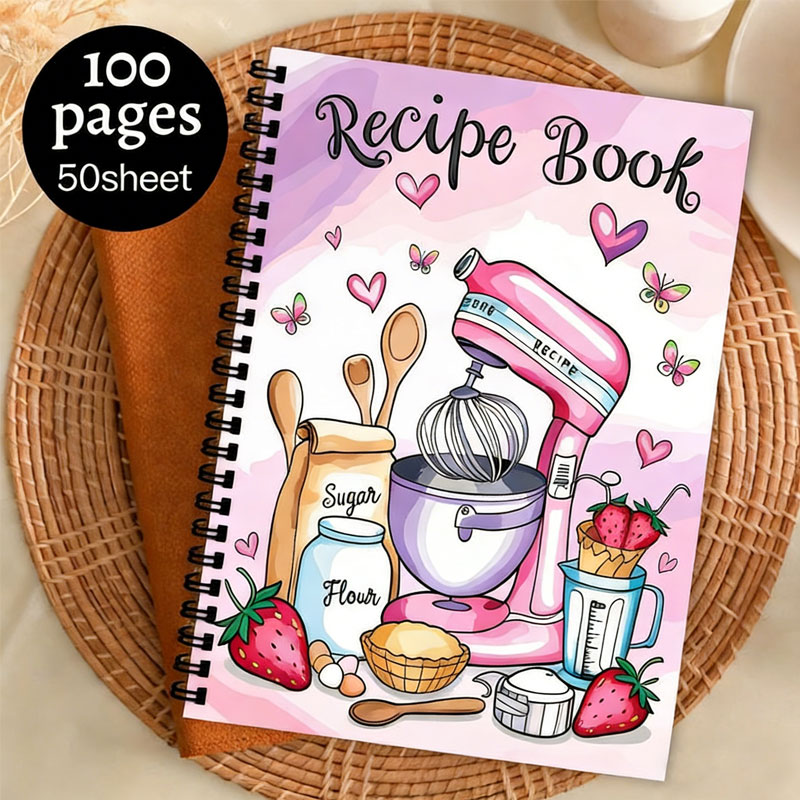 Meal Prep Plan - Carnet de recettes vide, 100 feuilles,