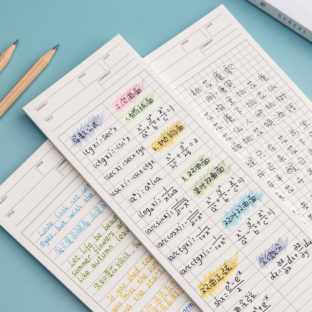 Bloc-notes long non collant si - Meal Plan Notepad avis et prix