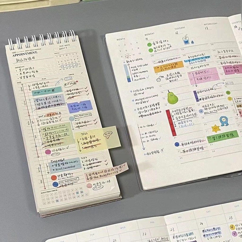Calendrier de bureau en spiral - Meal Plan Notepad avis et prix