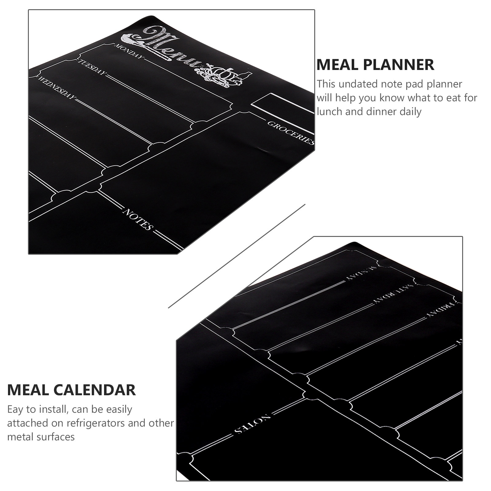 Bloc-notes magnétique pour pla - Meal Plan Notepad avis et prix