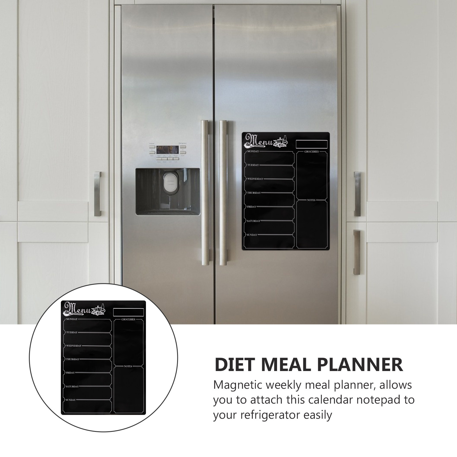Bloc-notes magnétique pour pla - Meal Plan Notepad avis et prix