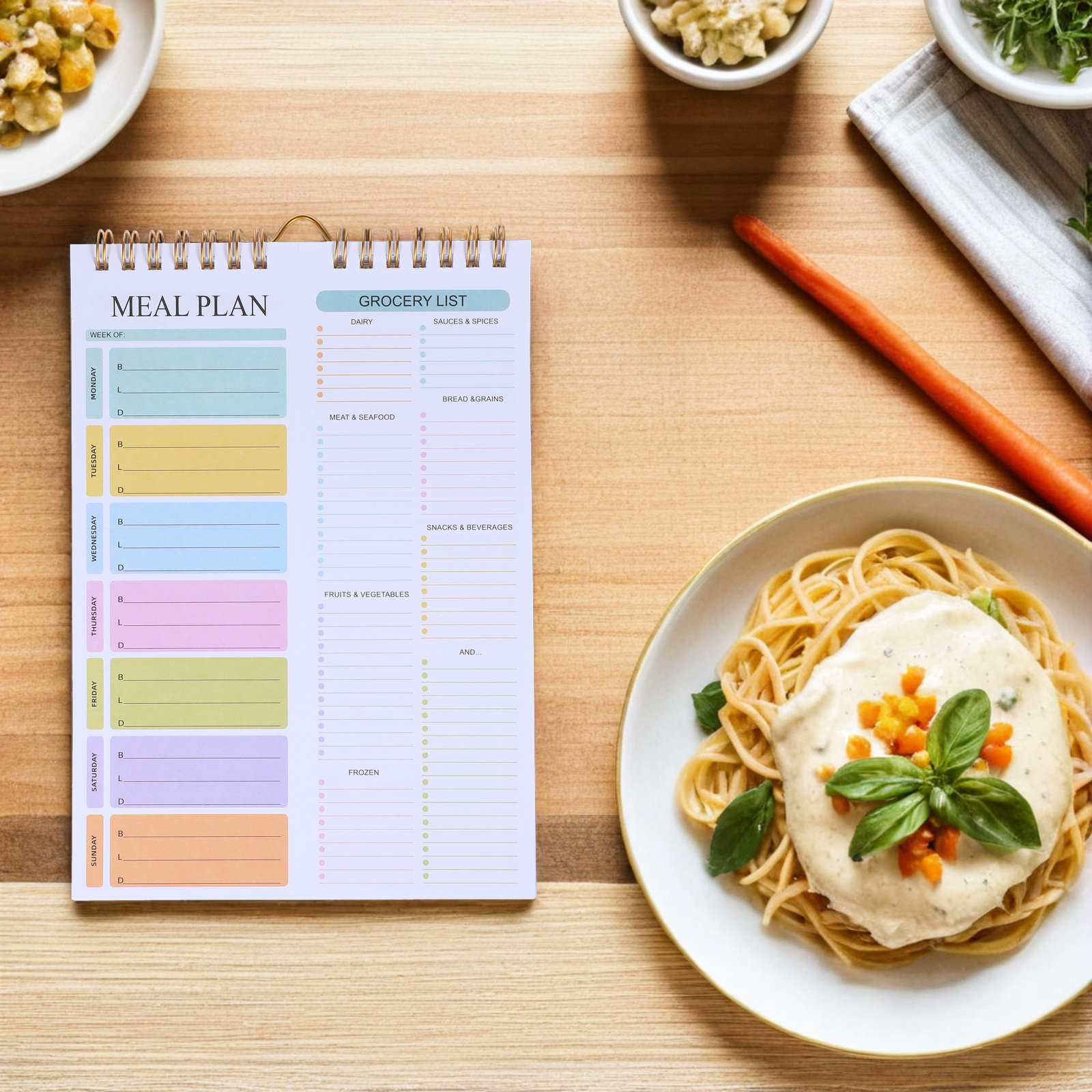 Carnet de planification repas  - Meal Plan Notepad avis et prix