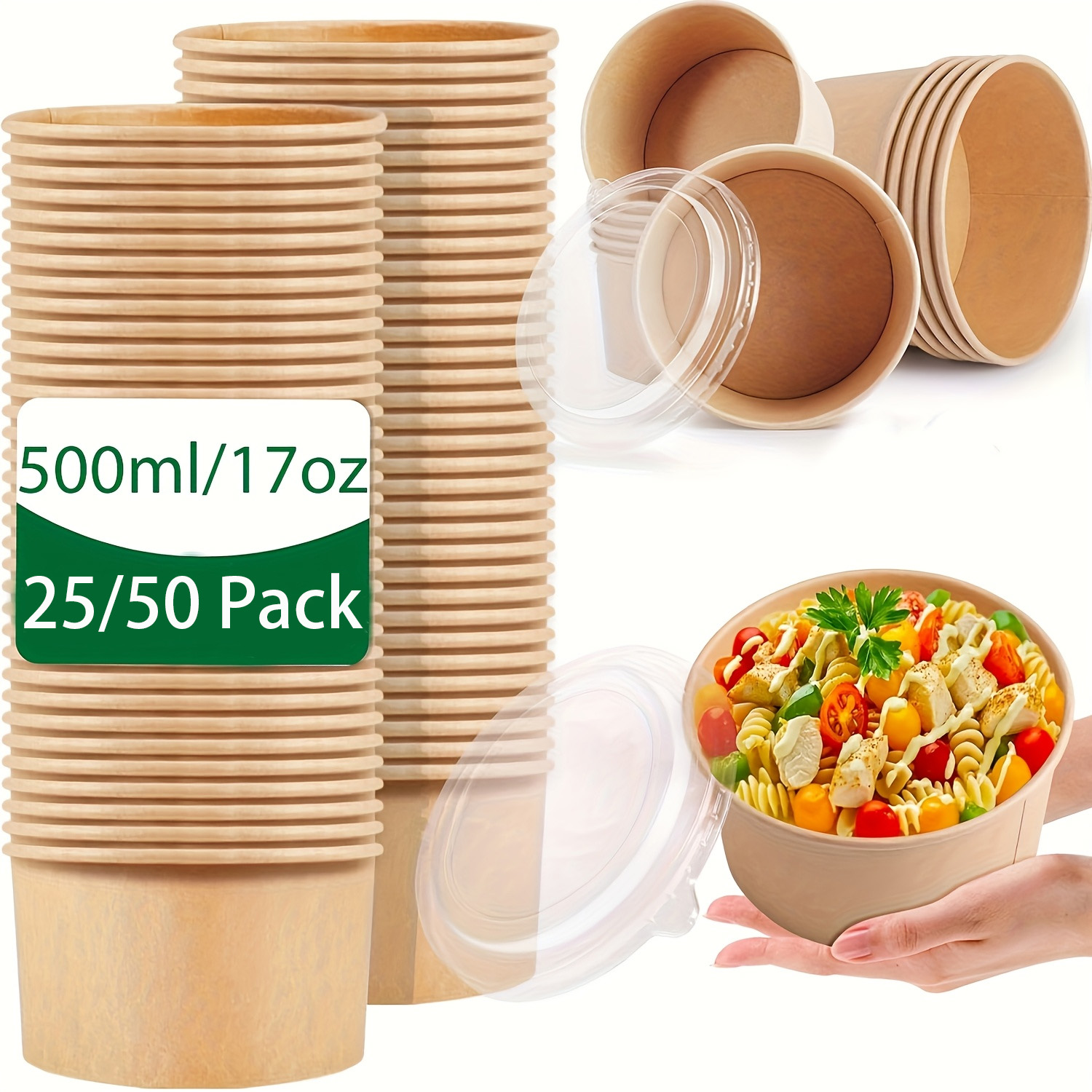 Bols en papier avec couvercles - Meal Prep Plan avis et prix